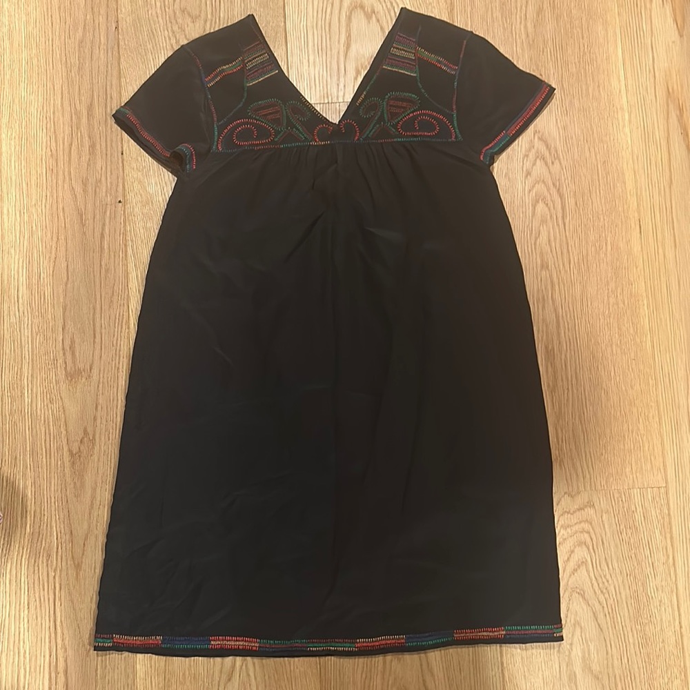 Madewell xs black silk dress